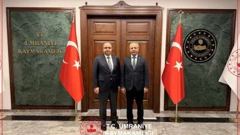 Ümraniye Kaymakamı Çelik, Halk GYO Genel Müdürü Bekin'i Kabul Etti: İş Birliği Görüşmeleri Gerçekleşti