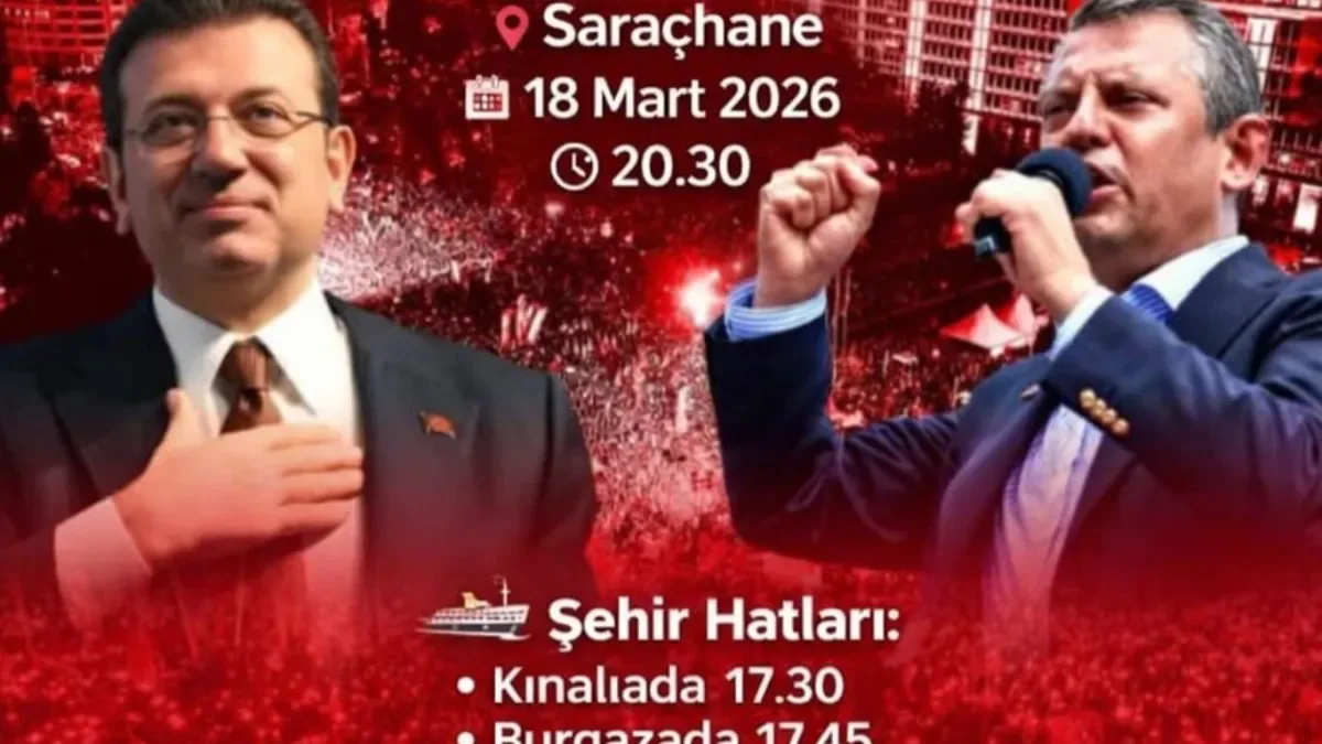 Ekrem İmamoğlu Saraçhane'de: CHP Adalar Kadın Kolu'ndan Büyük Miting Çağrısı Ekrem İmamoğlu Saraçhane'de: CHP Adalar Kadın Kolu'ndan Büyük Miting Çağrısı
