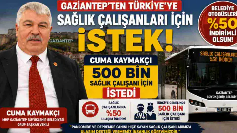 Cuma Kaymakçı'dan Sağlık Çalışanlarına Belediye Otobüsü İndirimi Çağrısı