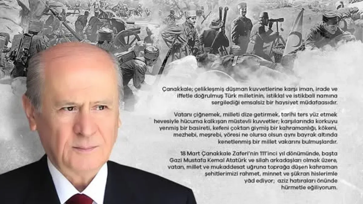 MHP'li Durmaz: Çanakkale'de Kurulan Müdafaa Türkiye'nin Ebedî Varlığının Teminatıdır MHP'li Durmaz: Çanakkale'de Kurulan Müdafaa Türkiye'nin Ebedî Varlığının Teminatıdır