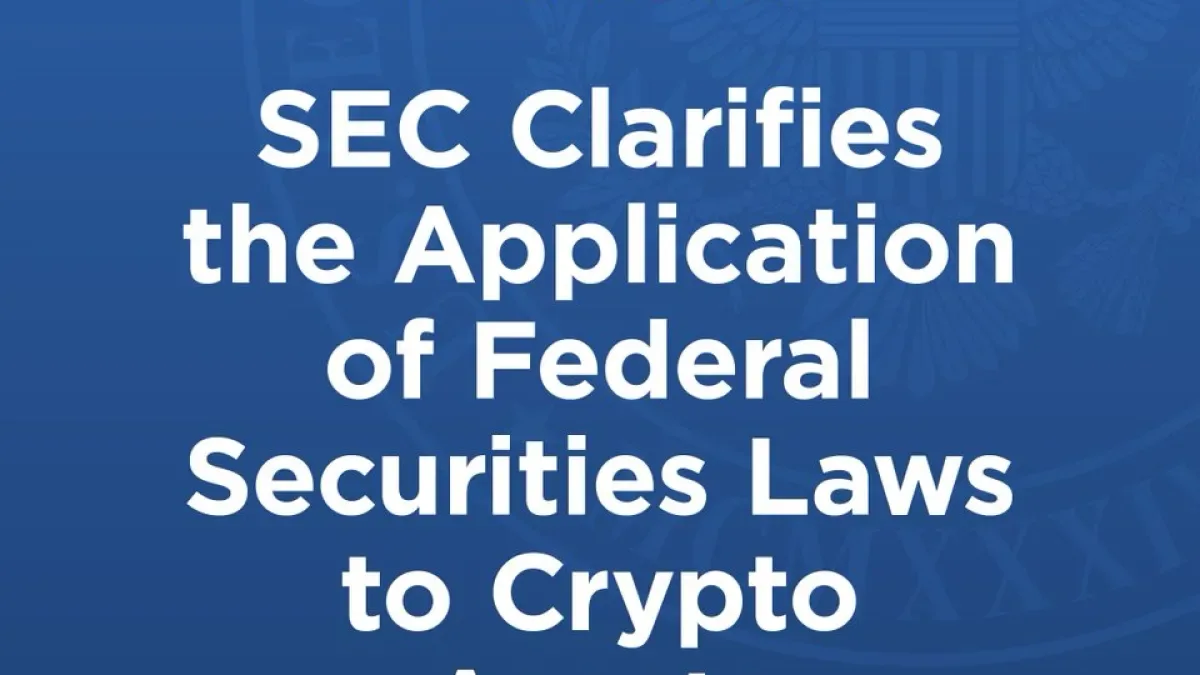 SEC, Kripto Varlıklar İçin Düzenleyici Netlik Sağlayan Yorum Yayınladı SEC, Kripto Varlıklar İçin Düzenleyici Netlik Sağlayan Yorum Yayınladı