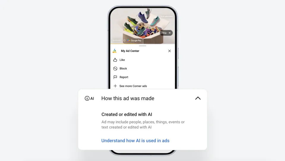 Google, Reklamlarda Yapay Zeka Kullanımını Şeffaflaştırıyor görseli