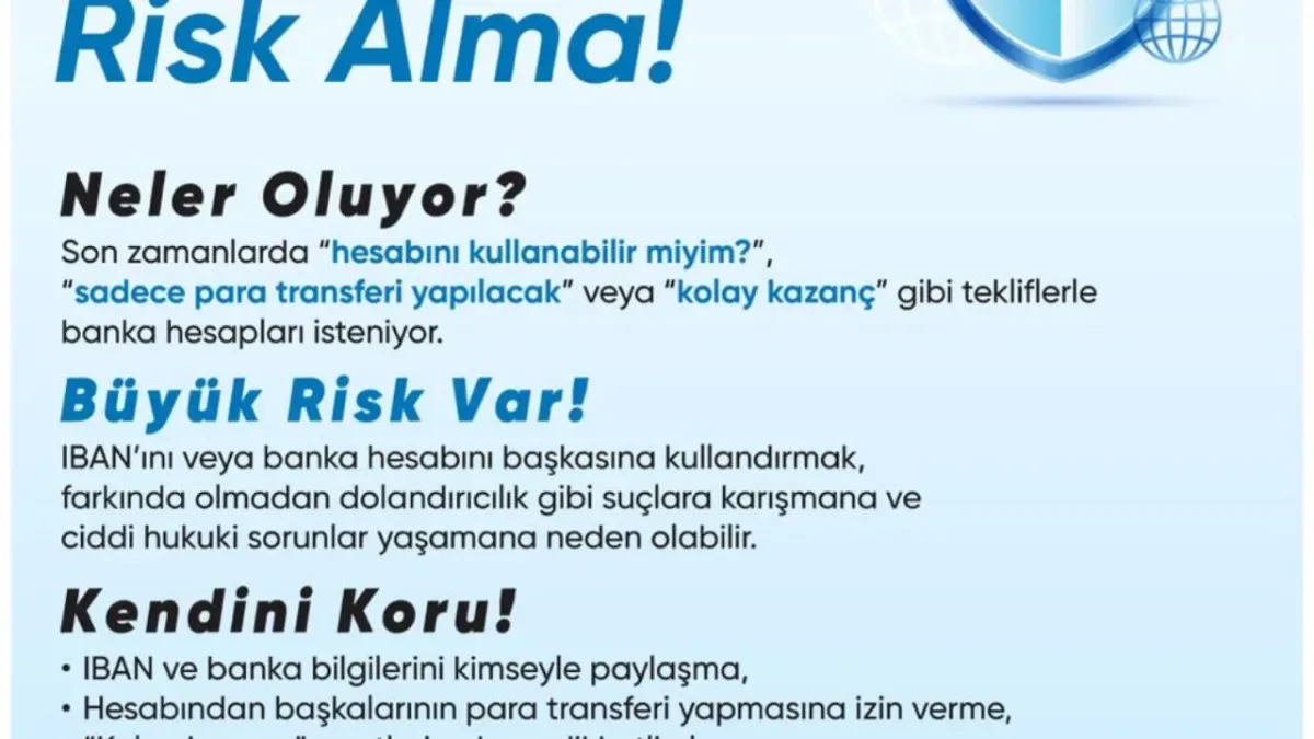 Bezmialem Vakıf Üniversitesi'nden Önemli Uyarı: IBAN'ınızı Paylaşırken Bir Kez Daha Düşünün Bezmialem Vakıf Üniversitesi'nden Önemli Uyarı: IBAN'ınızı Paylaşırken Bir Kez Daha Düşünün