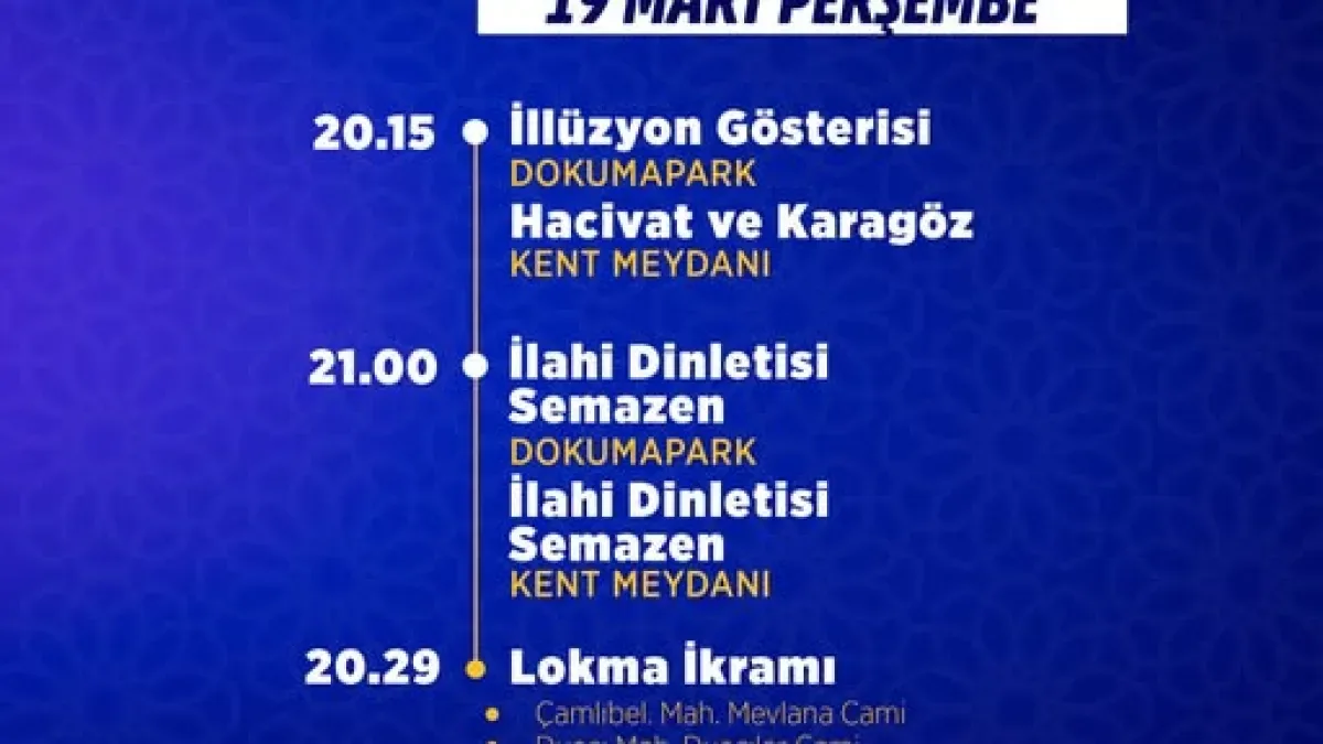 Kepez'de 19 Mart'ta Ramazan Coşkusu Nasıl Yaşanacak? Kepez'de 19 Mart'ta Ramazan Coşkusu Nasıl Yaşanacak?