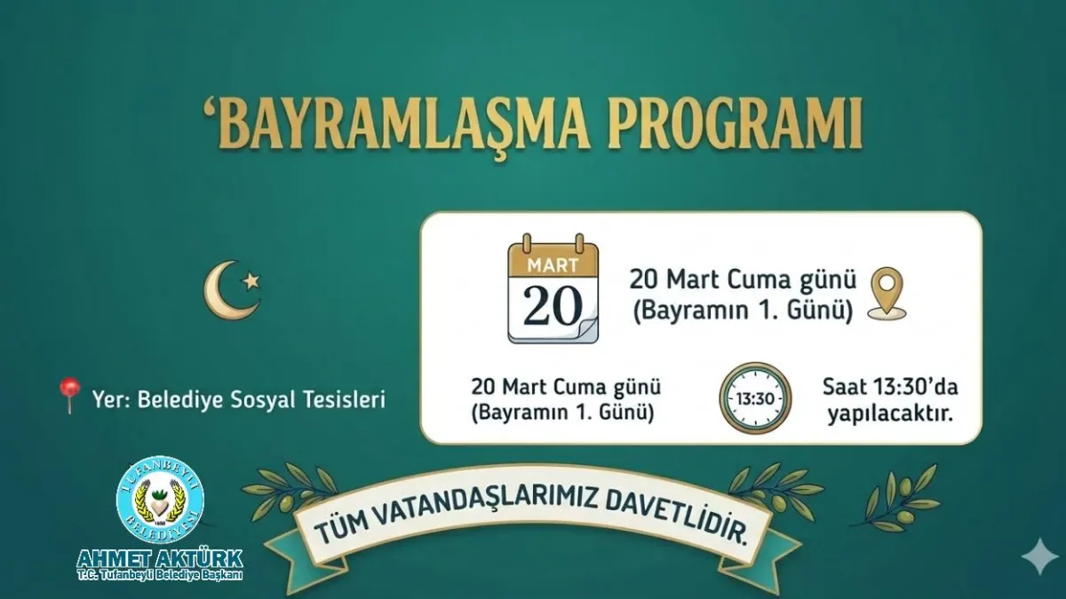 Tufanbeyli'de Ramazan Bayramı Coşkusu Nerede Buluşacak? Tufanbeyli'de Ramazan Bayramı Coşkusu Nerede Buluşacak?