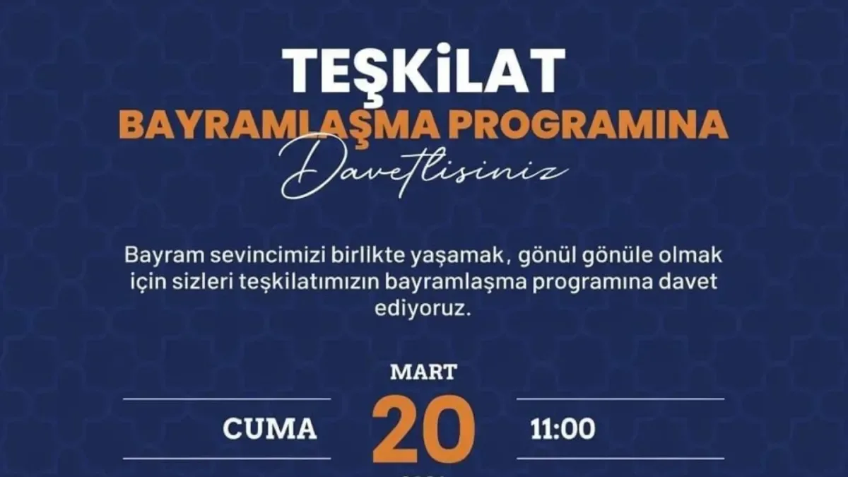 Ak Parti Küçükçekmece'den Hemşehrilerine Özel Bir Bayram Çağrısı Ak Parti Küçükçekmece'den Hemşehrilerine Özel Bir Bayram Çağrısı