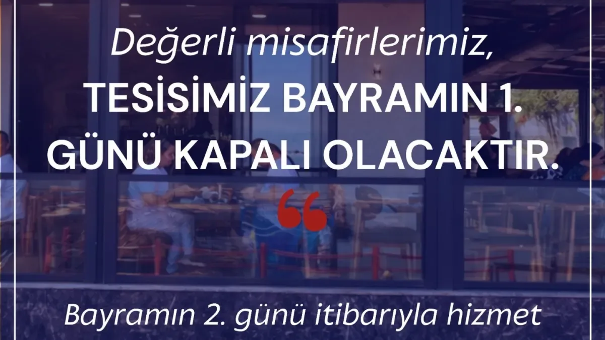 Bizim Kafe'de Bayram Molası: Karamürsel Belediyesi'nden Misafirlere Özel Duyuru Bizim Kafe'de Bayram Molası: Karamürsel Belediyesi'nden Misafirlere Özel Duyuru