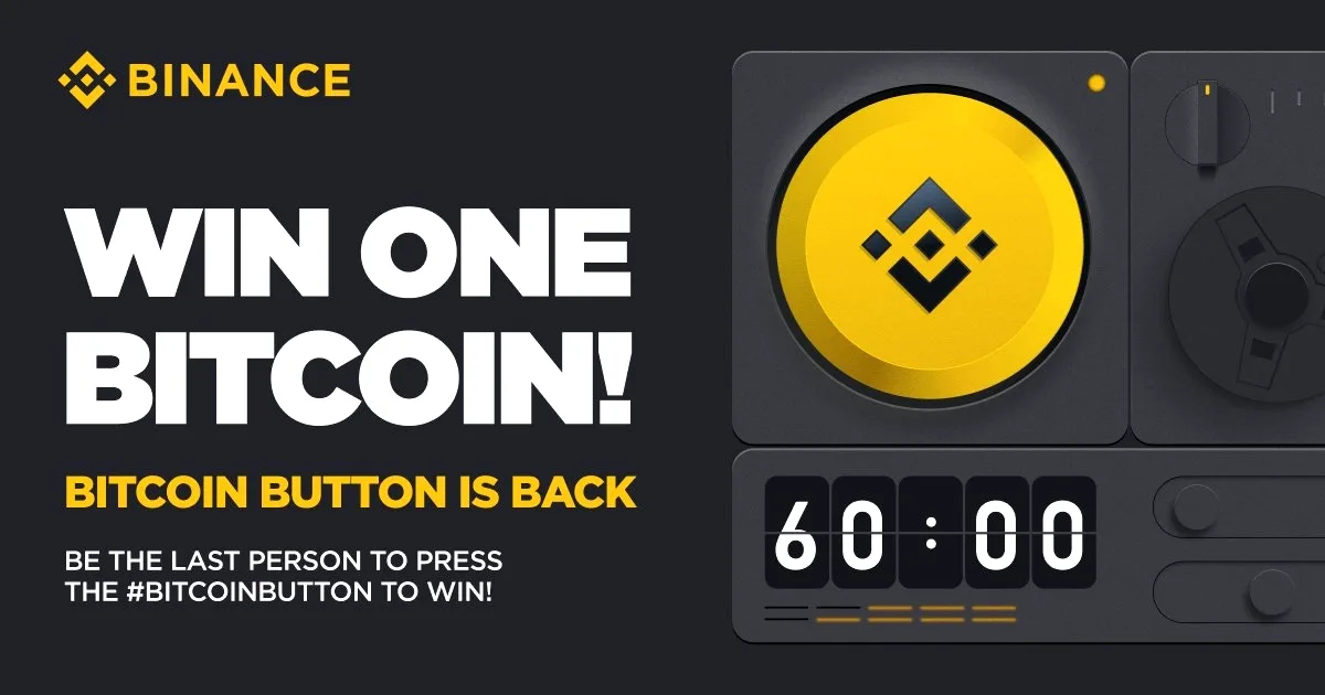 Binance'teki 'Button' Hala Aktif: 1 BTC Ödülü İçin Geri Sayım Devam Ediyor Binance'teki 'Button' Hala Aktif: 1 BTC Ödülü İçin Geri Sayım Devam Ediyor