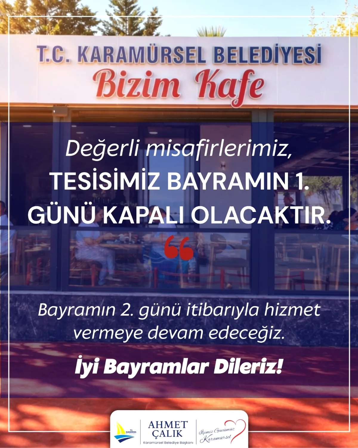 Karamürsel'de Bayramda Neler Oluyor? Belediye Tesisinde Bir Günlük Değişim Karamürsel'de Bayramda Neler Oluyor? Belediye Tesisinde Bir Günlük Değişim