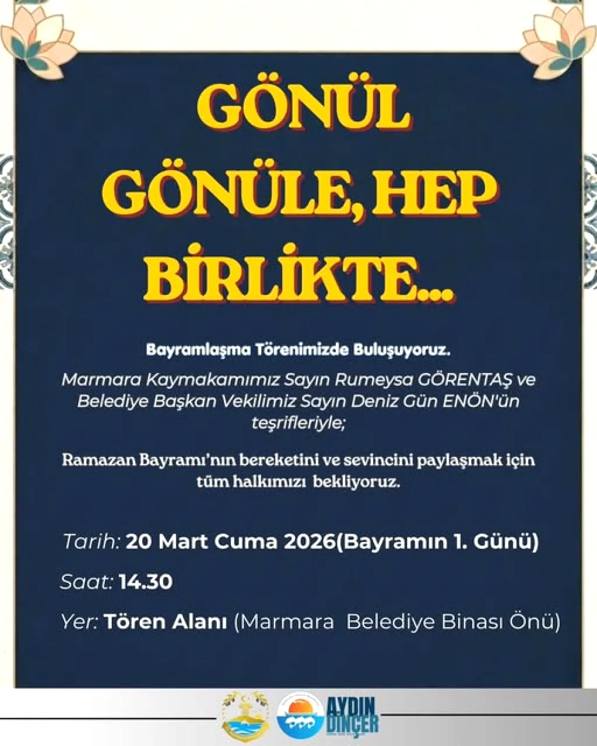 Marmara Adalar'da Ramazan Bayramı Buluşması: Protokol ve Halk Bir Arada Marmara Adalar'da Ramazan Bayramı Buluşması: Protokol ve Halk Bir Arada