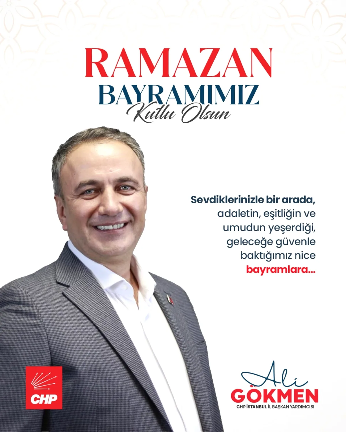 İBB Meclis Üyesi Ali Gökmen'den Bayram Temennisi: Hangi Duyguların Güçlenmesini İstedi? İBB Meclis Üyesi Ali Gökmen'den Bayram Temennisi: Hangi Duyguların Güçlenmesini İstedi?