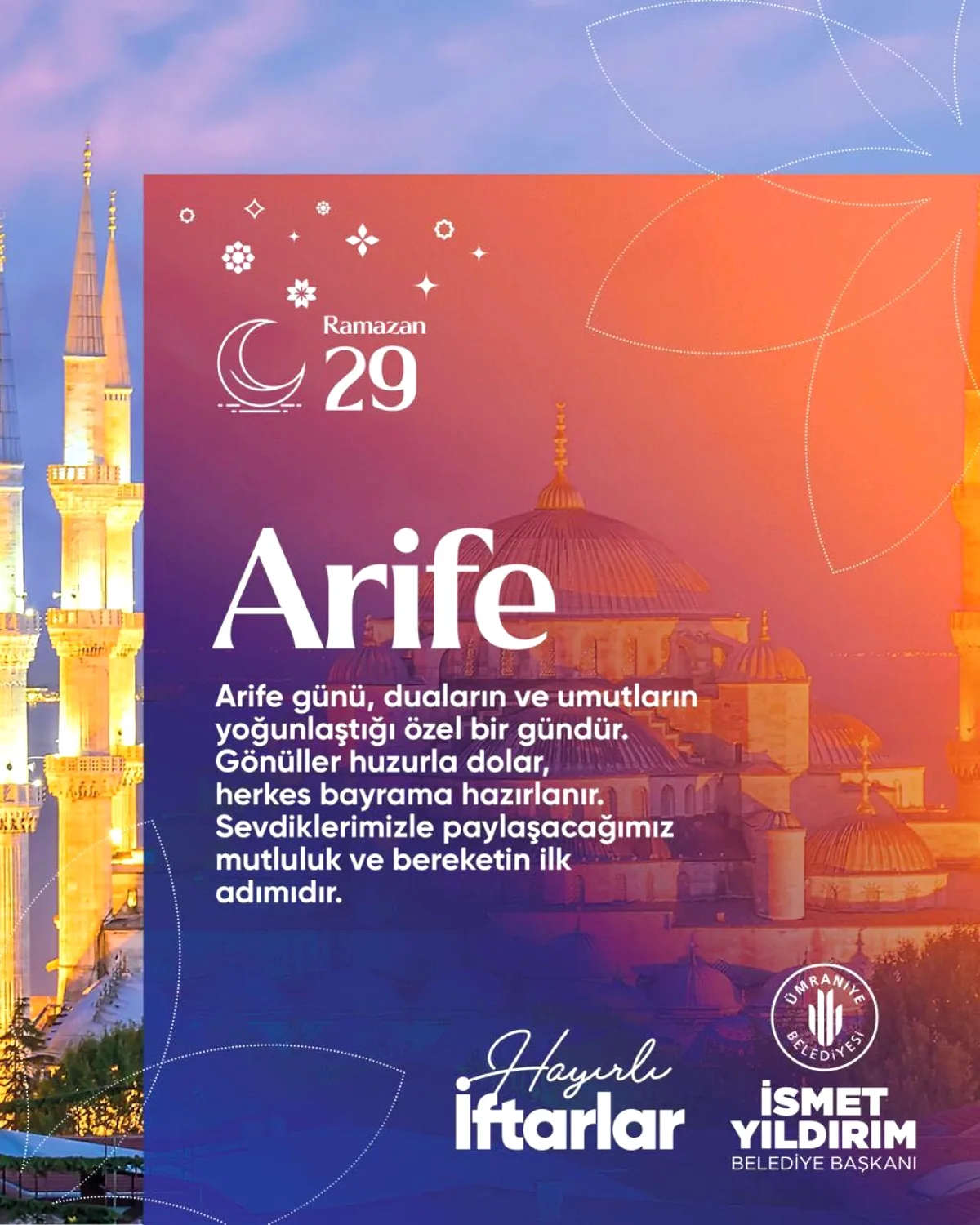 Ümraniye Belediyesi'nden Ramazan'da Anlamlı Mesaj: "Afiyet Olsun Ümraniye" Ümraniye Belediyesi'nden Ramazan'da Anlamlı Mesaj: "Afiyet Olsun Ümraniye"
