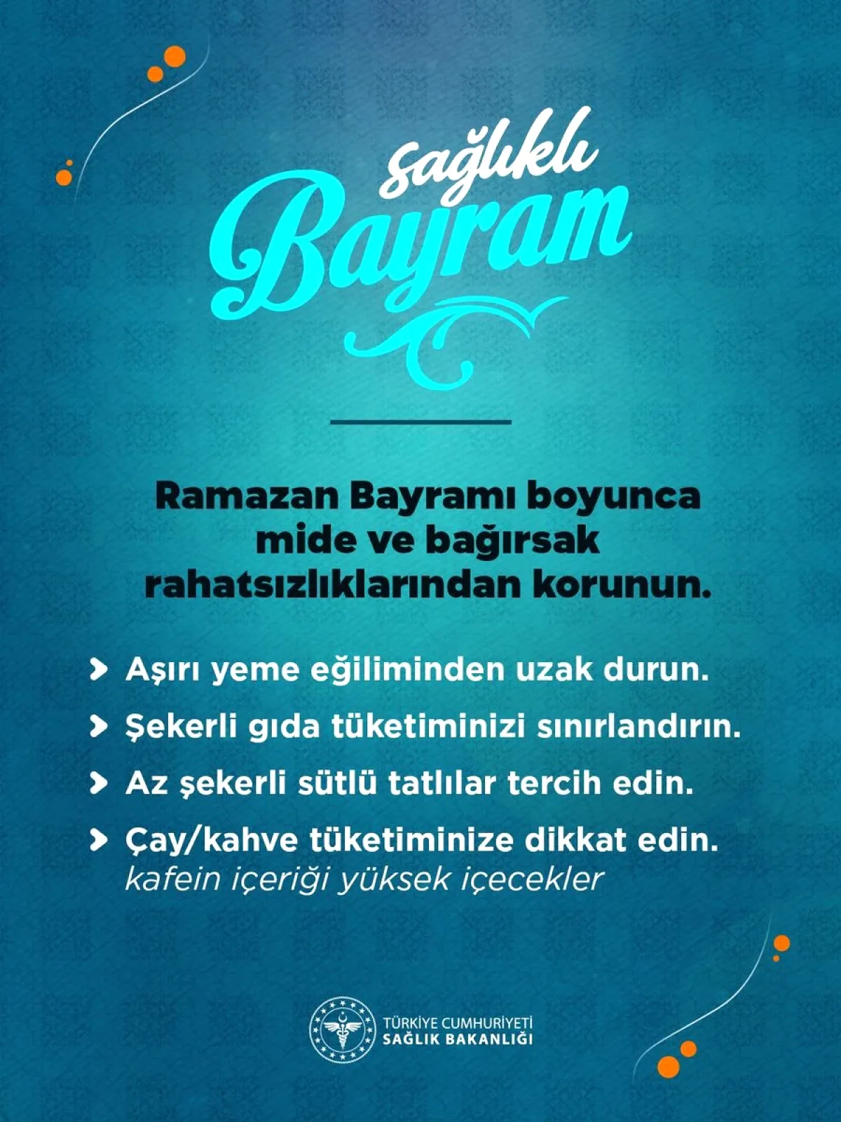 Ramazan Bayramı'nda Mide ve Bağırsak Rahatsızlıklarına Karşı Uyarı Ramazan Bayramı'nda Mide ve Bağırsak Rahatsızlıklarına Karşı Uyarı