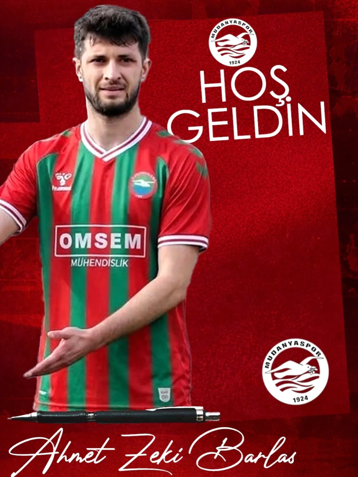 Mudanyaspor, Ahmet Zeki Barlas'ı Renklerine Bağladı Mudanyaspor, Ahmet Zeki Barlas'ı Renklerine Bağladı