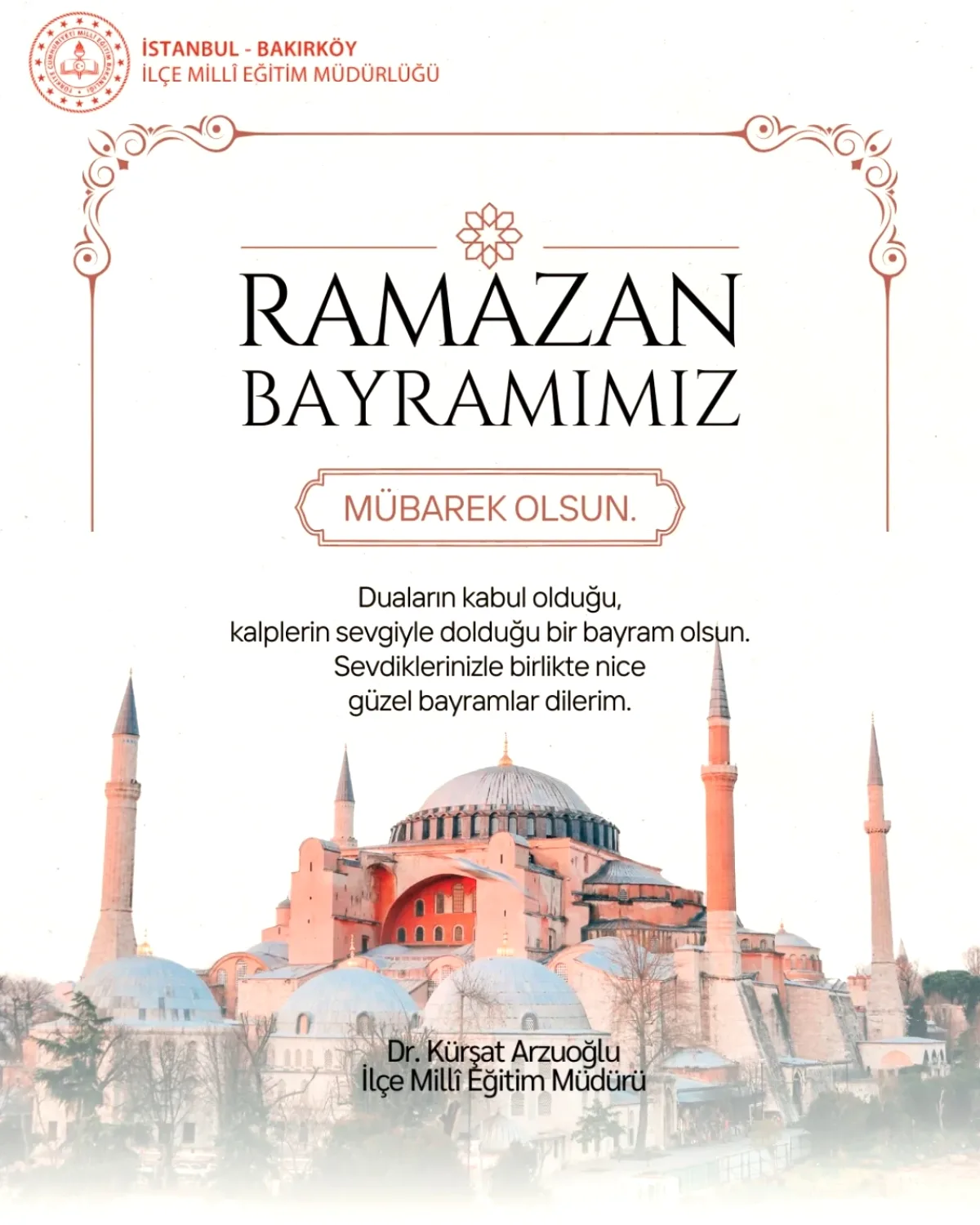 Bakırköy İlçe Milli Eğitim Müdürlüğü'nden Bayram Mesajı: Paylaşımda Hangi Değerler Vurgulandı? Bakırköy İlçe Milli Eğitim Müdürlüğü'nden Bayram Mesajı: Paylaşımda Hangi Değerler Vurgulandı?