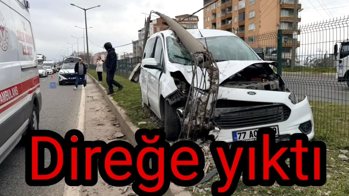 Yalova-Bursa Karayolunda Elektrik Direğini Deviren Feci Kaza: İki Genç Yaralı Yalova-Bursa Karayolunda Elektrik Direğini Deviren Feci Kaza: İki Genç Yaralı