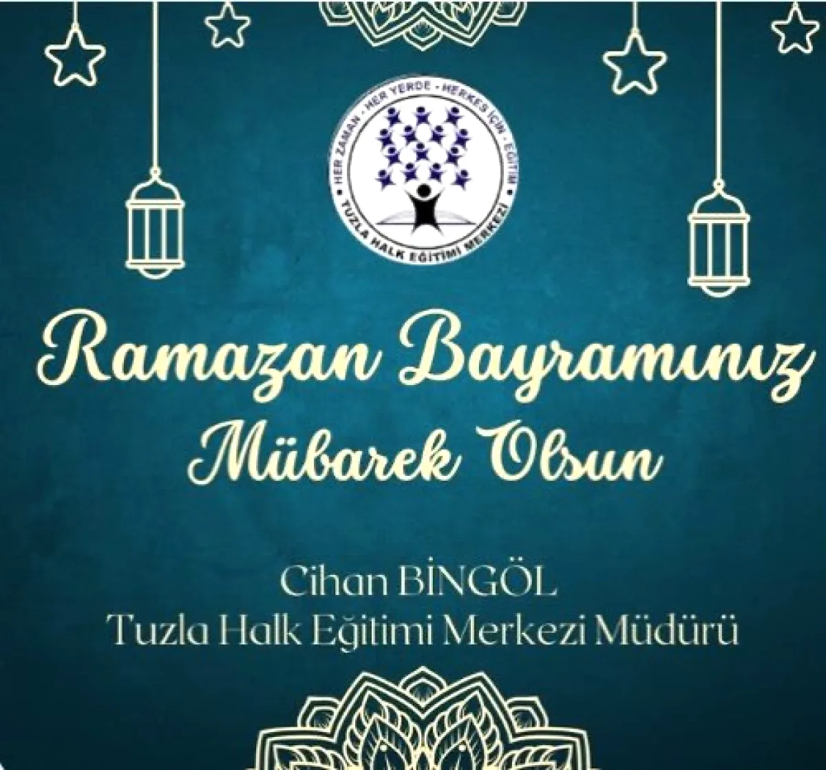 Tuzla HEM Müdürü Cihan Bingöl'ün Ramazan Bayramı Mesajında "HayatBoyuYanınızdayız" Vurgusu Tuzla HEM Müdürü Cihan Bingöl'ün Ramazan Bayramı Mesajında "HayatBoyuYanınızdayız" Vurgusu