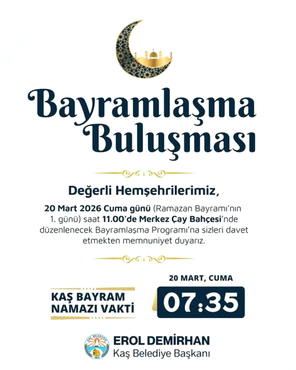 Kaş'ta Ramazan Bayramı Coşkusu Nerede Yaşanacak? Başkan'dan Hemşehrilere Özel Çağrı Kaş'ta Ramazan Bayramı Coşkusu Nerede Yaşanacak? Başkan'dan Hemşehrilere Özel Çağrı