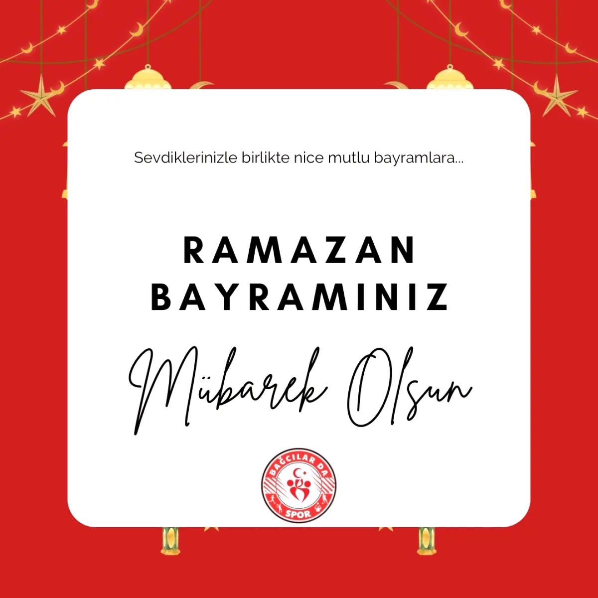 Bağcılar Gençlik ve Spor İlçe Müdürlüğü'nden Ramazan Bayramı'nda Anlamlı Çağrı Bağcılar Gençlik ve Spor İlçe Müdürlüğü'nden Ramazan Bayramı'nda Anlamlı Çağrı