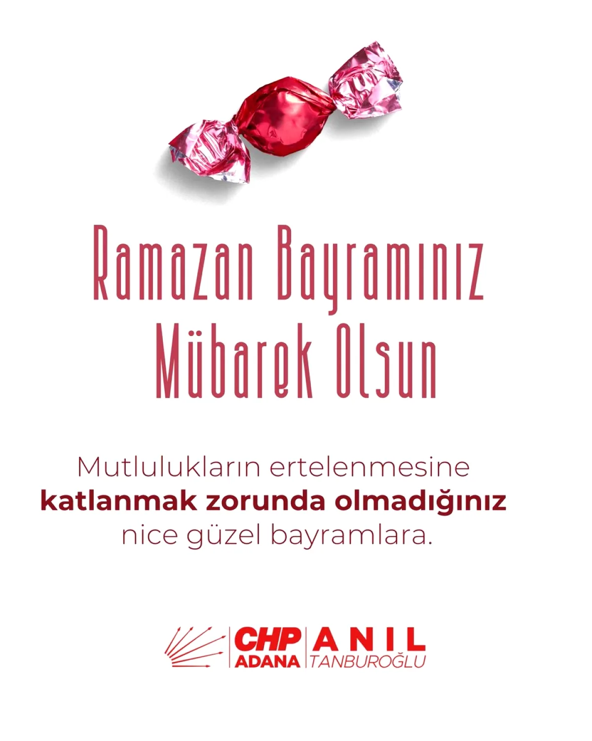 CHP Adana'dan Ramazan Bayramı Mesajı: Gelecek Kaygısı Olmayan Günler Dileği CHP Adana'dan Ramazan Bayramı Mesajı: Gelecek Kaygısı Olmayan Günler Dileği