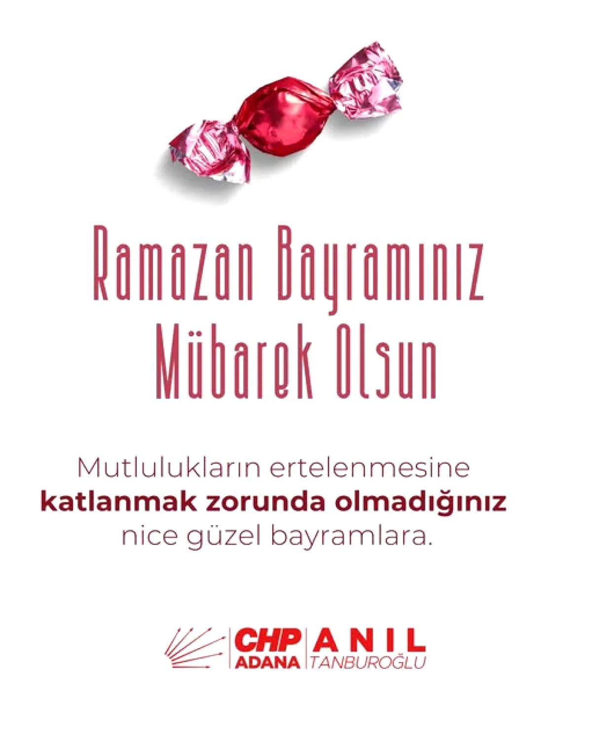 CHP Adana'dan Ramazan Bayramı Mesajı: "Gelecek Kaygısız Bayramlar" Temennisi CHP Adana'dan Ramazan Bayramı Mesajı: "Gelecek Kaygısız Bayramlar" Temennisi