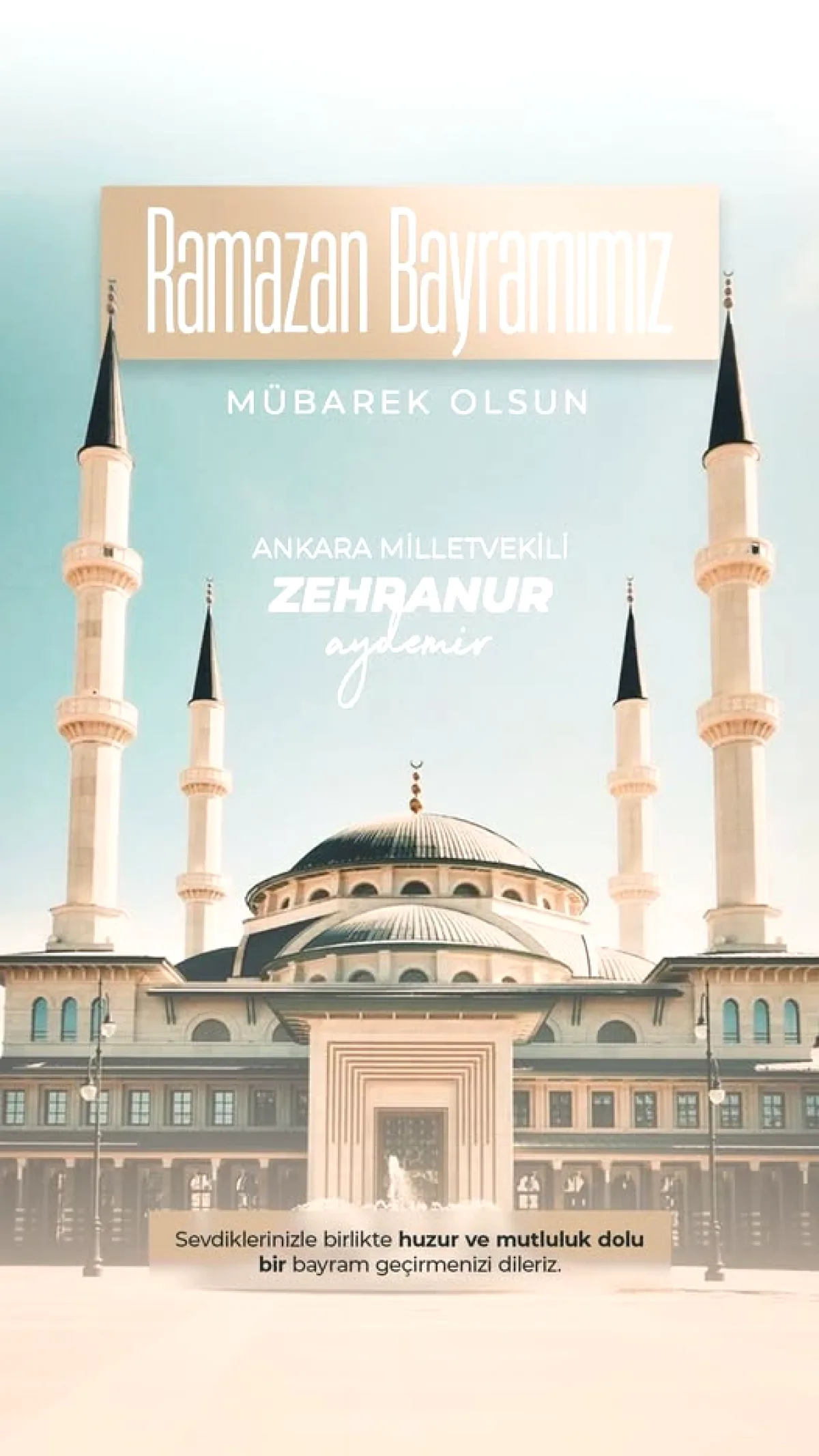 Ak Partili Aydemir'den Bayram Mesajı: "Birlikte Kavuşmanın Mutluluğu" Ak Partili Aydemir'den Bayram Mesajı: "Birlikte Kavuşmanın Mutluluğu"