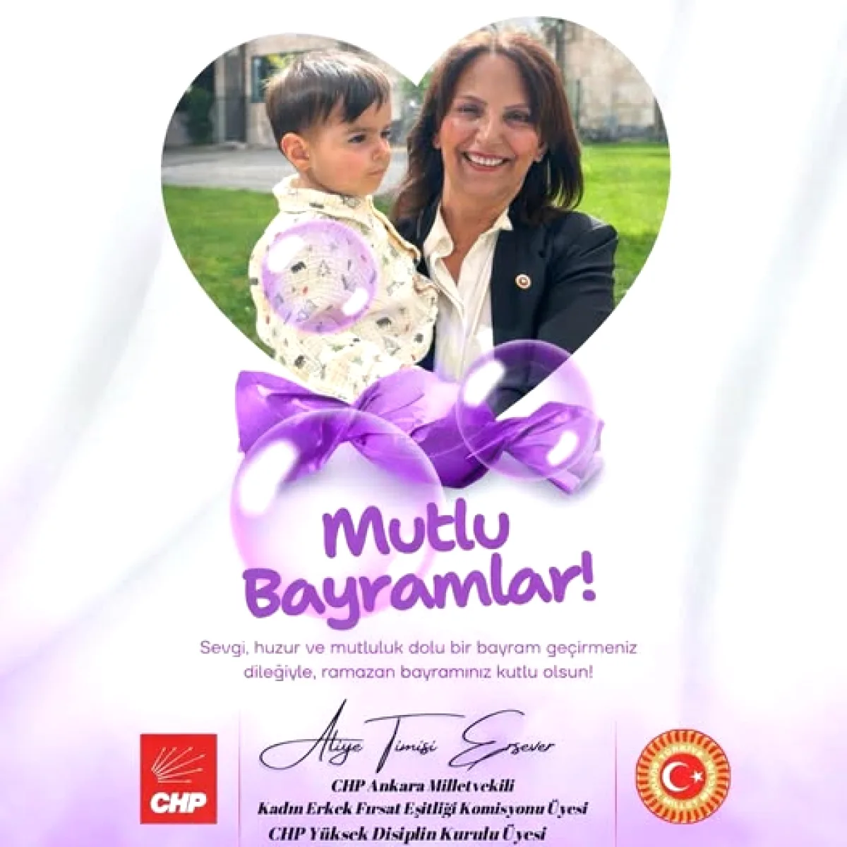 Aliye Timisi Ersever'den Ramazan Bayramı Mesajı: Dayanışma ve Umut Vurgusu Aliye Timisi Ersever'den Ramazan Bayramı Mesajı: Dayanışma ve Umut Vurgusu