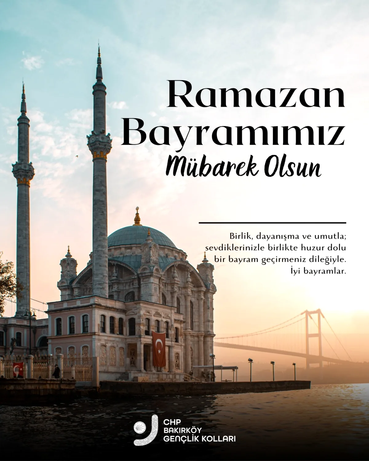CHP Bakırköy Gençlik Kolu'ndan Bayram Mesajı: Huzur ve Adalet Vurgusu CHP Bakırköy Gençlik Kolu'ndan Bayram Mesajı: Huzur ve Adalet Vurgusu
