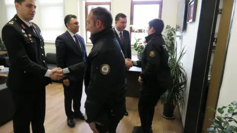 Silivri Kaymakamı Tolga Togan, İlçe Emniyet Müdürlüğü'nü Ziyaret Etti