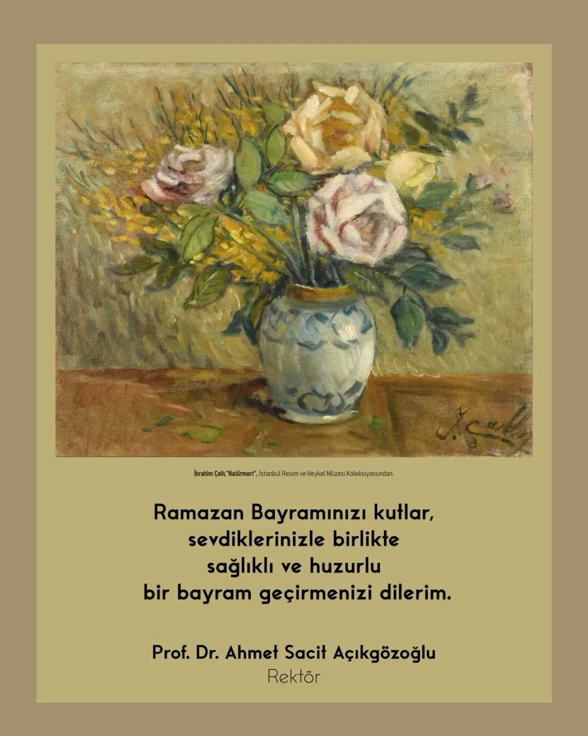 Mimar Sinan Güzel Sanatlar Üniversitesi'nden Ramazan Bayramı Mesajı Mimar Sinan Güzel Sanatlar Üniversitesi'nden Ramazan Bayramı Mesajı