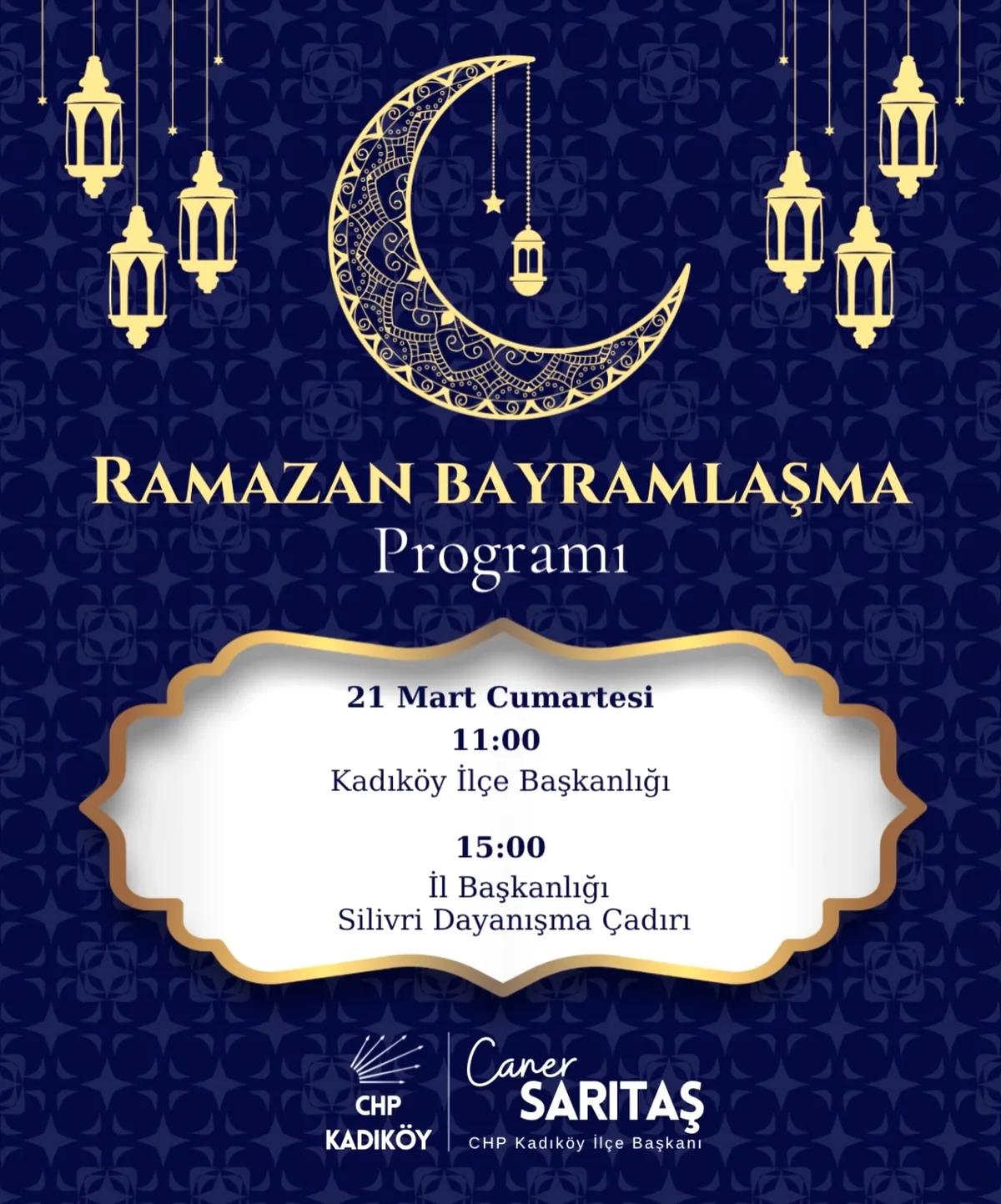 Kadıköy'de Bayram Buluşması: CHP Kadıköy İlçe Başkanlığı'ndan Ramazan Bayramı Daveti Kadıköy'de Bayram Buluşması: CHP Kadıköy İlçe Başkanlığı'ndan Ramazan Bayramı Daveti