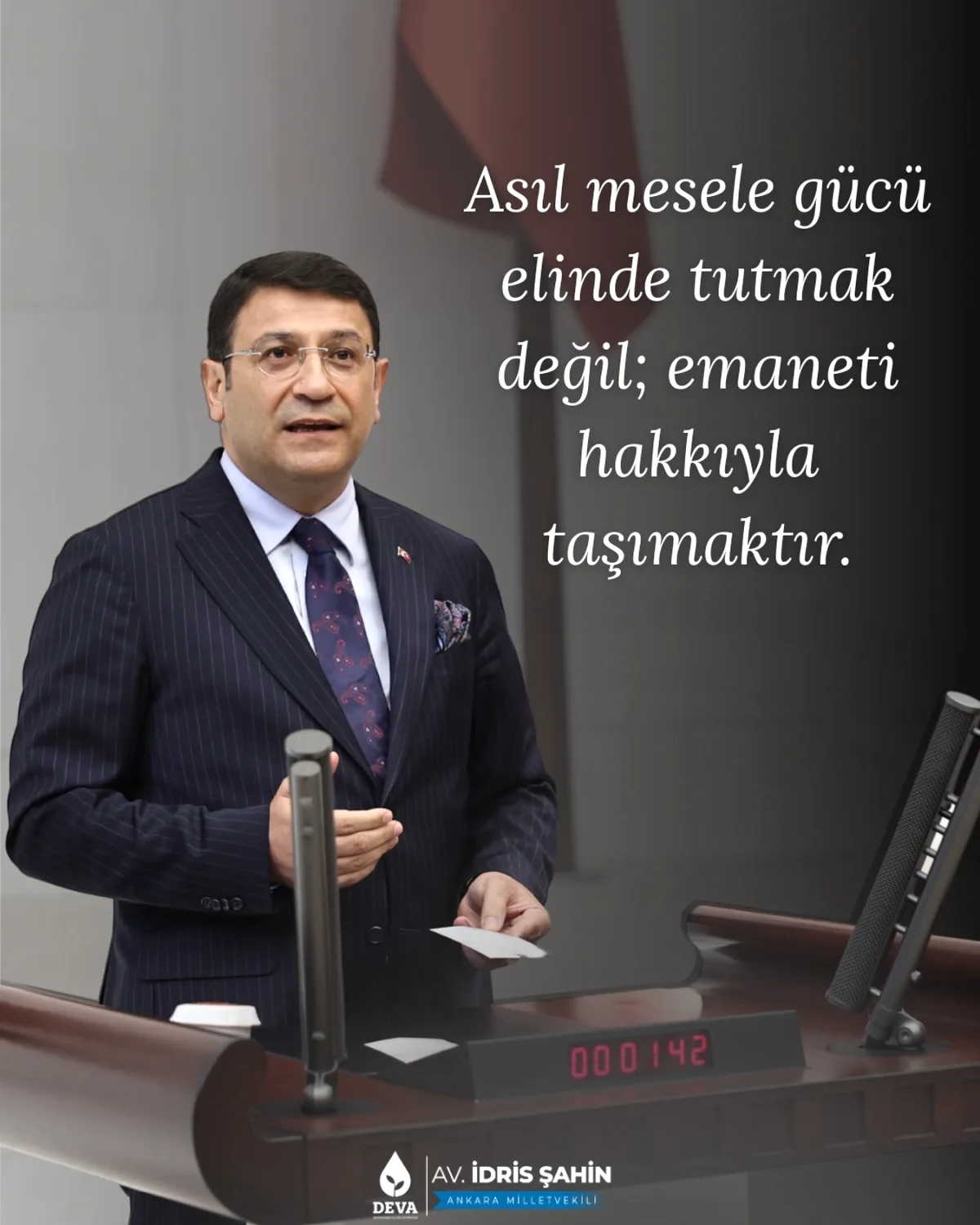 İdris Şahin'den Siyasetin Özüne İlişkin Mesaj: "Asıl Mesele Emaneti Taşımak" İdris Şahin'den Siyasetin Özüne İlişkin Mesaj: "Asıl Mesele Emaneti Taşımak"
