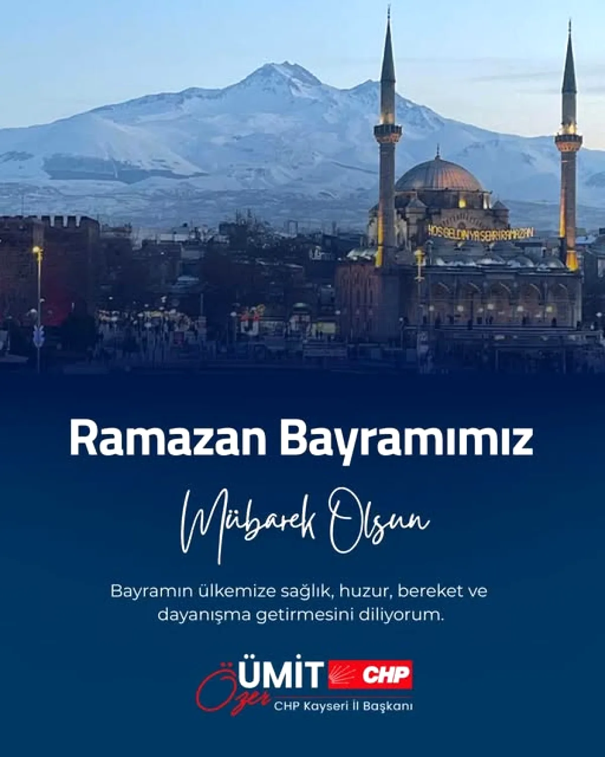 CHP Kayseri İl Başkanlığı'ndan Ramazan Bayramı Mesajı: "Sağlık, Huzur ve Umut Getirmesini Temenni Ediyoruz" CHP Kayseri İl Başkanlığı'ndan Ramazan Bayramı Mesajı: "Sağlık, Huzur ve Umut Getirmesini Temenni Ediyoruz"