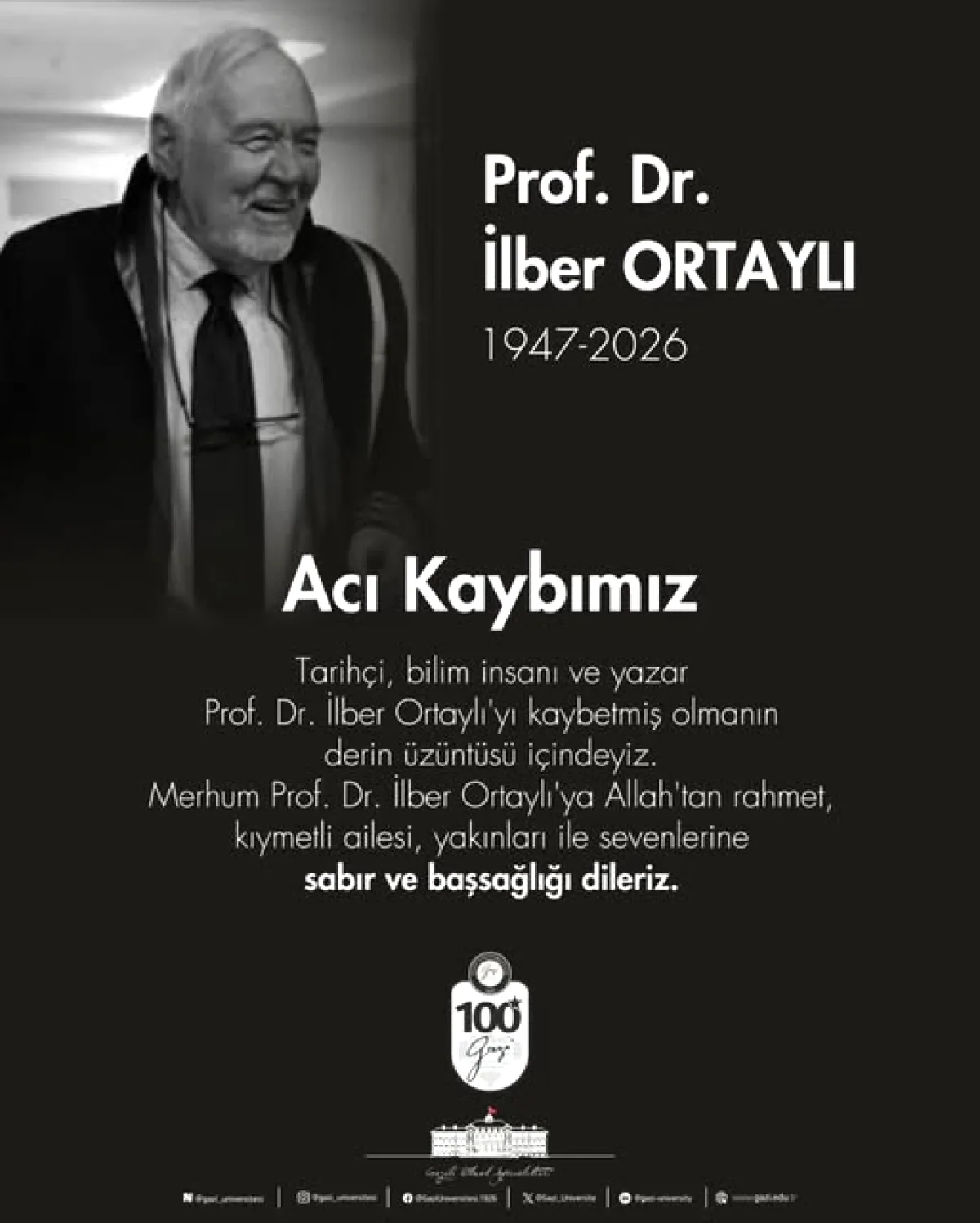 Gazi Üniversitesi Rektörü Prof. Dr. Uğur Ünal'dan 14 Mart Tıp Bayramı Mesajı Gazi Üniversitesi Rektörü Prof. Dr. Uğur Ünal'dan 14 Mart Tıp Bayramı Mesajı