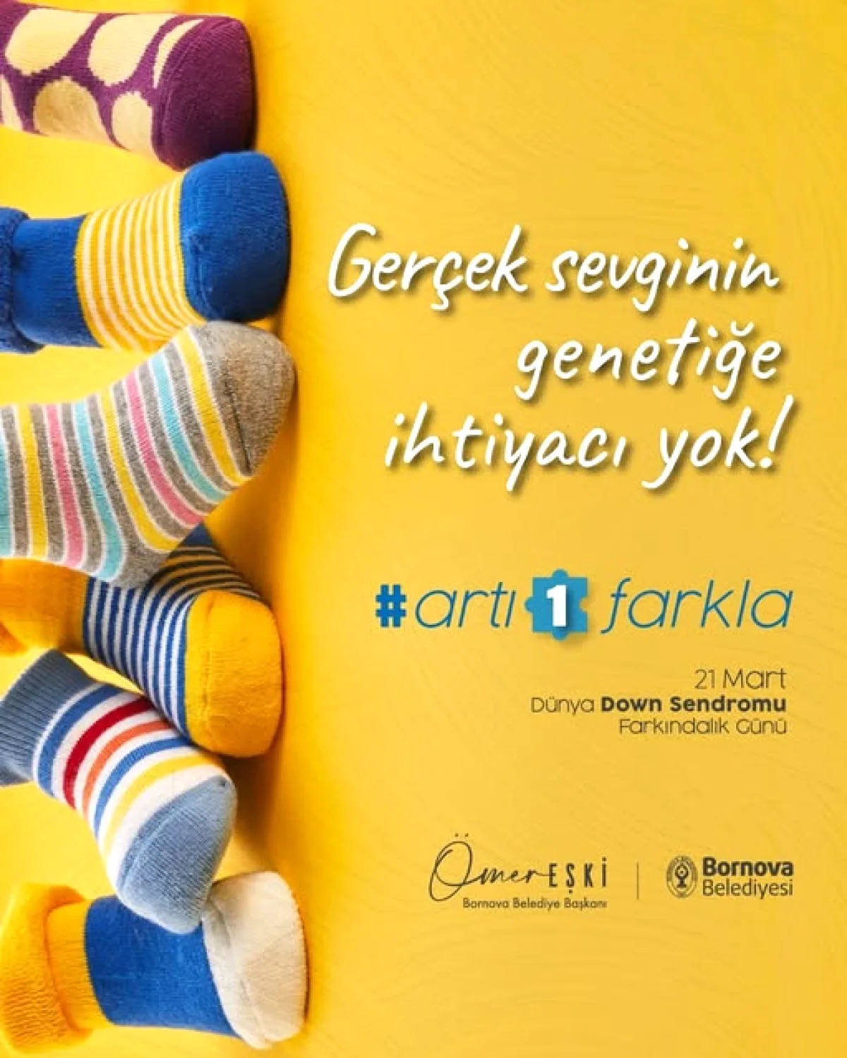 Bornova Belediyesi'nden Anlamlı Farkındalık Mesajı Bornova Belediyesi'nden Anlamlı Farkındalık Mesajı