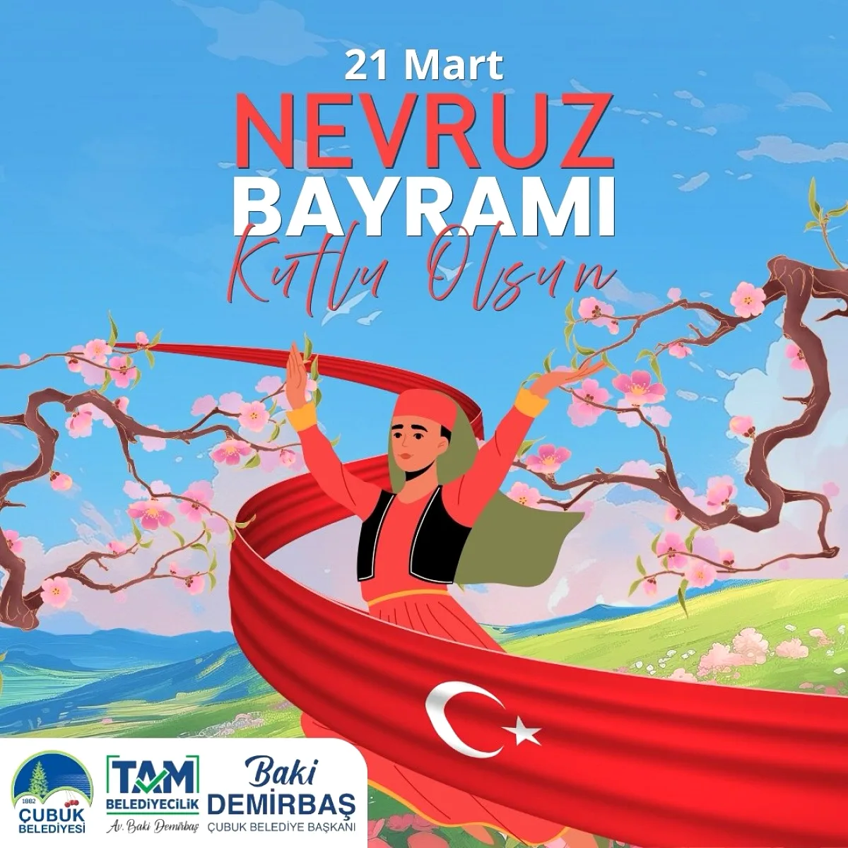 Çubuk Belediyesi'nden Nevruz Mesajı Çubuk Belediyesi'nden Nevruz Mesajı