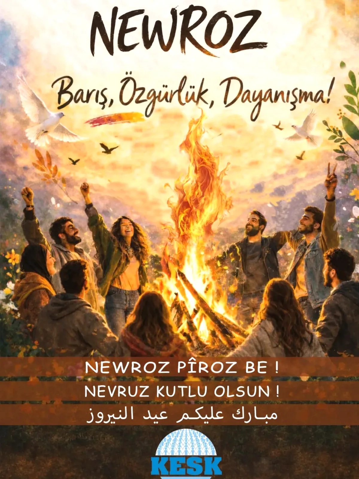 Eğitim Sen Adana Şube'den Newroz Coşkusu Eğitim Sen Adana Şube'den Newroz Coşkusu