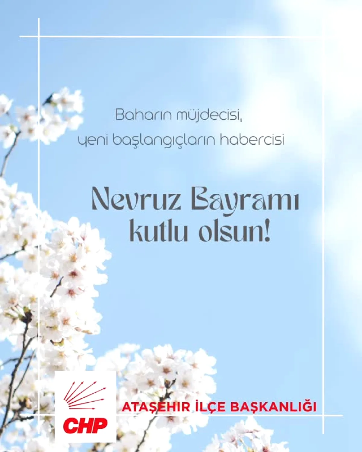 CHP Ataşehir'den Nevruz Vurgusu CHP Ataşehir'den Nevruz Vurgusu