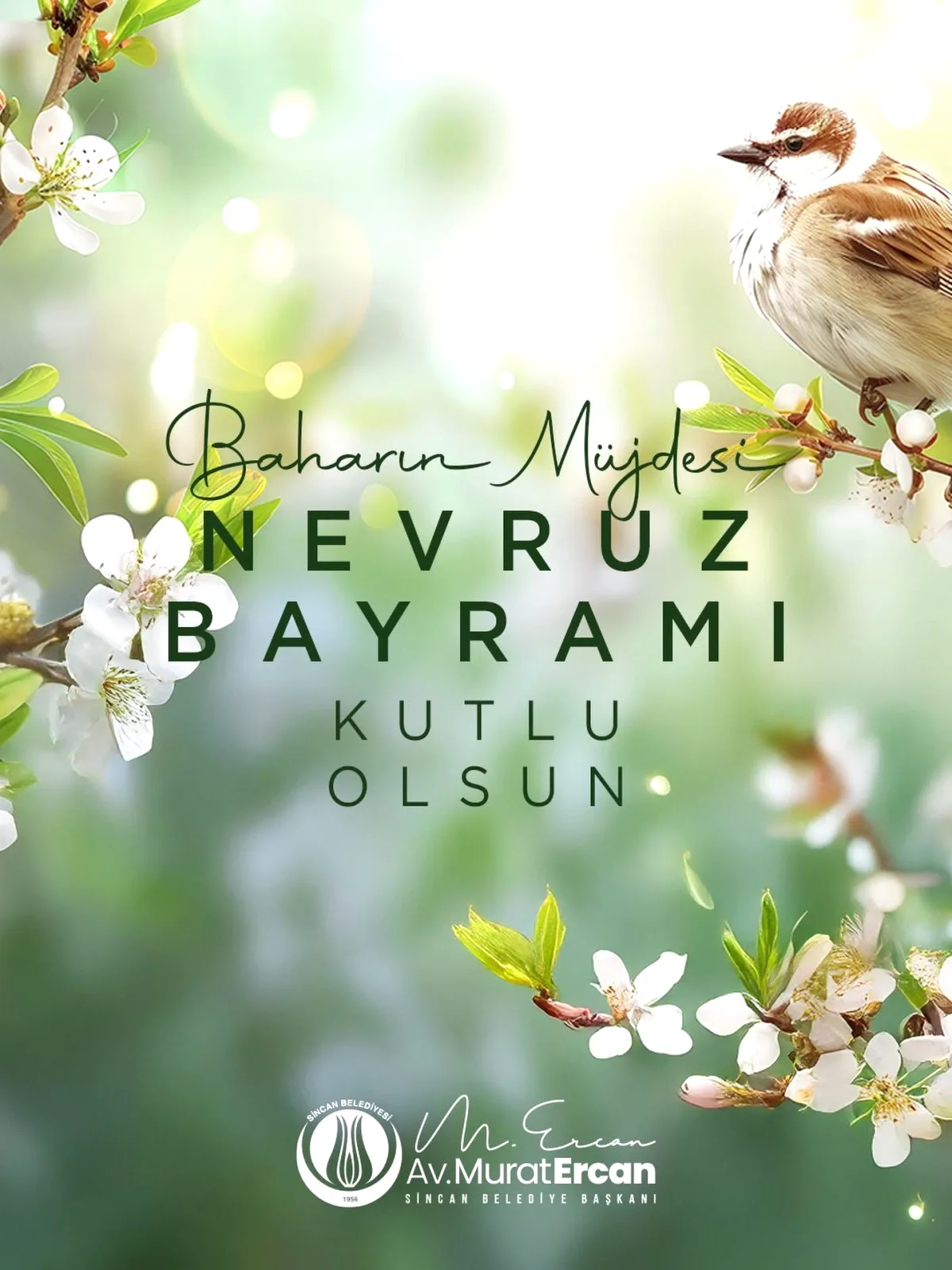 Sincan Belediyesi'nden Nevruz Mesajında Bahar Temennisi Sincan Belediyesi'nden Nevruz Mesajında Bahar Temennisi