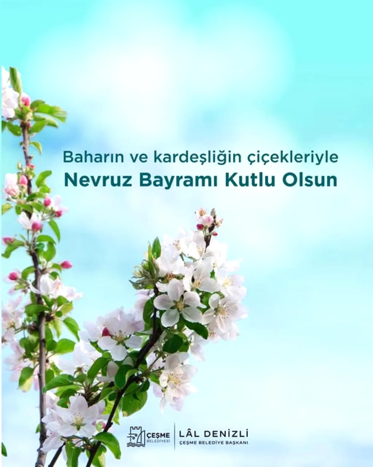 Çeşme Belediyesi'nden Bahar Mesajı Çeşme Belediyesi'nden Bahar Mesajı