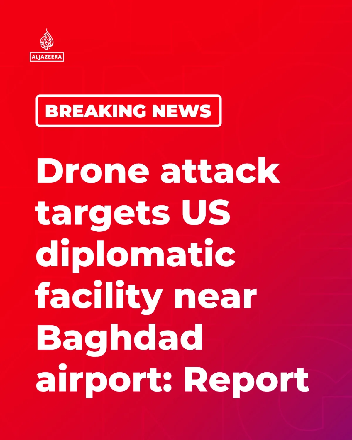 Bağdat'ta ABD Tesisine Yönelik Drone Saldırısı Bildirildi Bağdat'ta ABD Tesisine Yönelik Drone Saldırısı Bildirildi