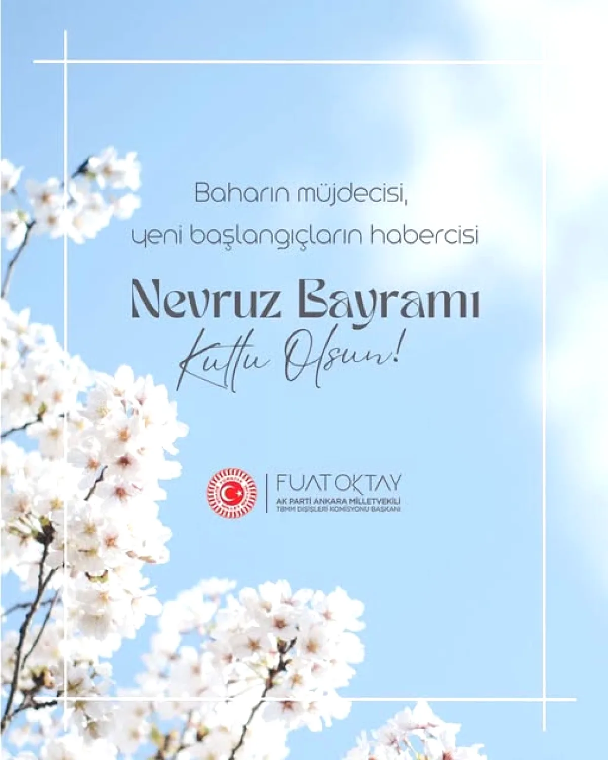 Fuat Oktay'ın Nevruz Bayramı Mesajı Ortaya Çıktı Fuat Oktay'ın Nevruz Bayramı Mesajı Ortaya Çıktı