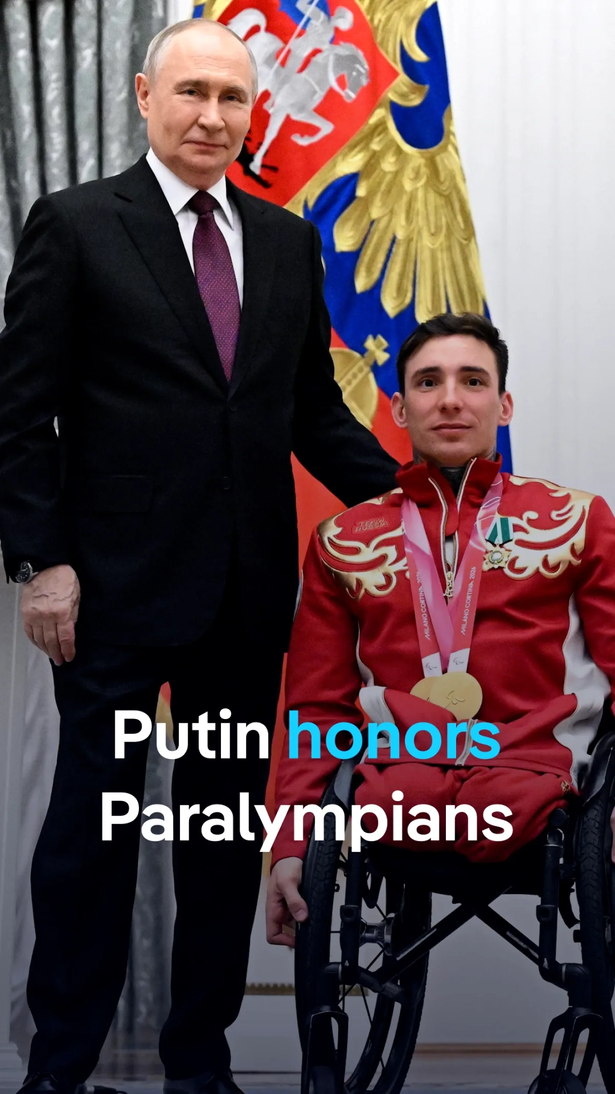 Putin'den Paralimpik Sporculara Kremlin'de Özel Tören Putin'den Paralimpik Sporculara Kremlin'de Özel Tören