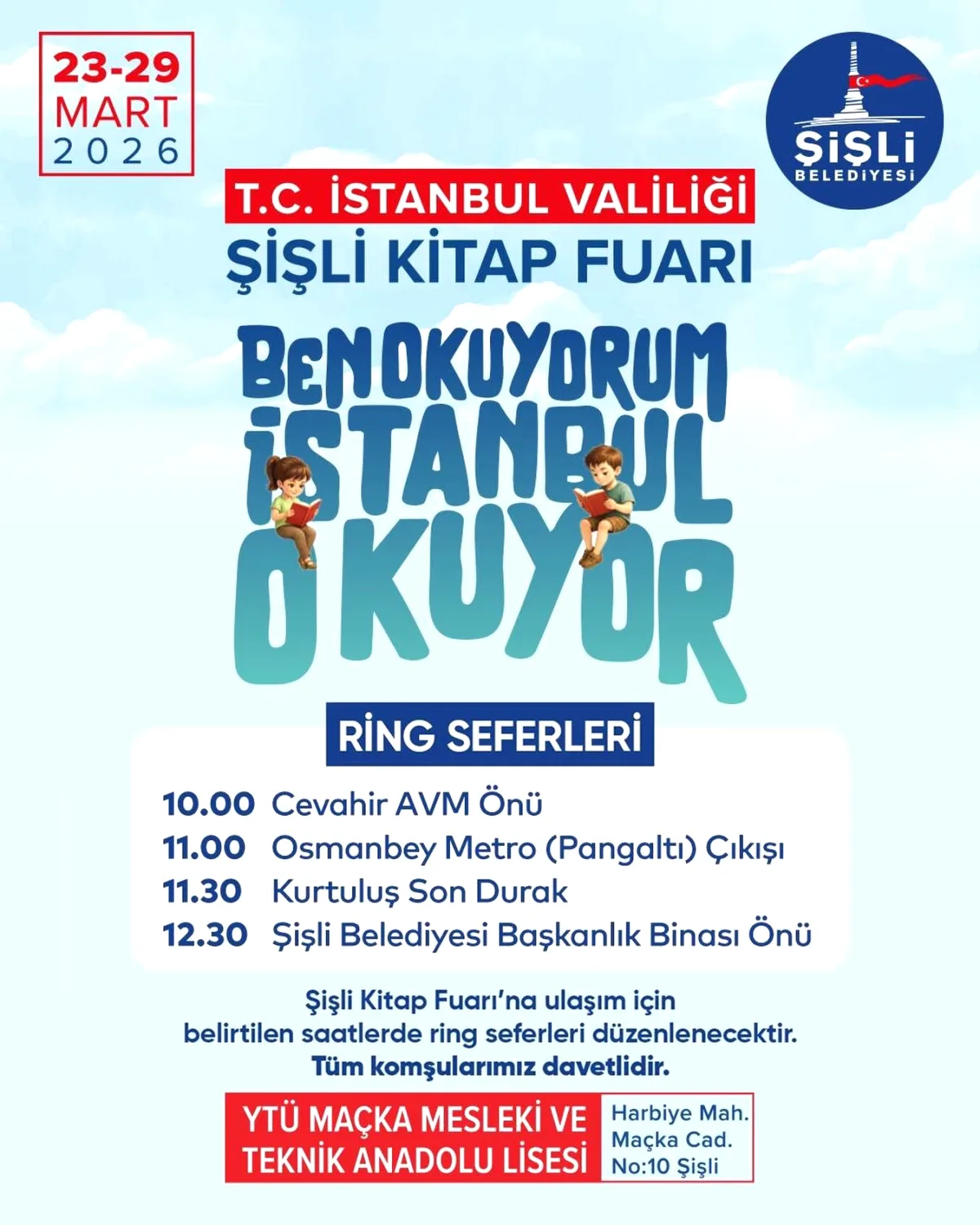 Şişli Kitap Fuarı'na Gidiş Şekli Değişiyor Şişli Kitap Fuarı'na Gidiş Şekli Değişiyor