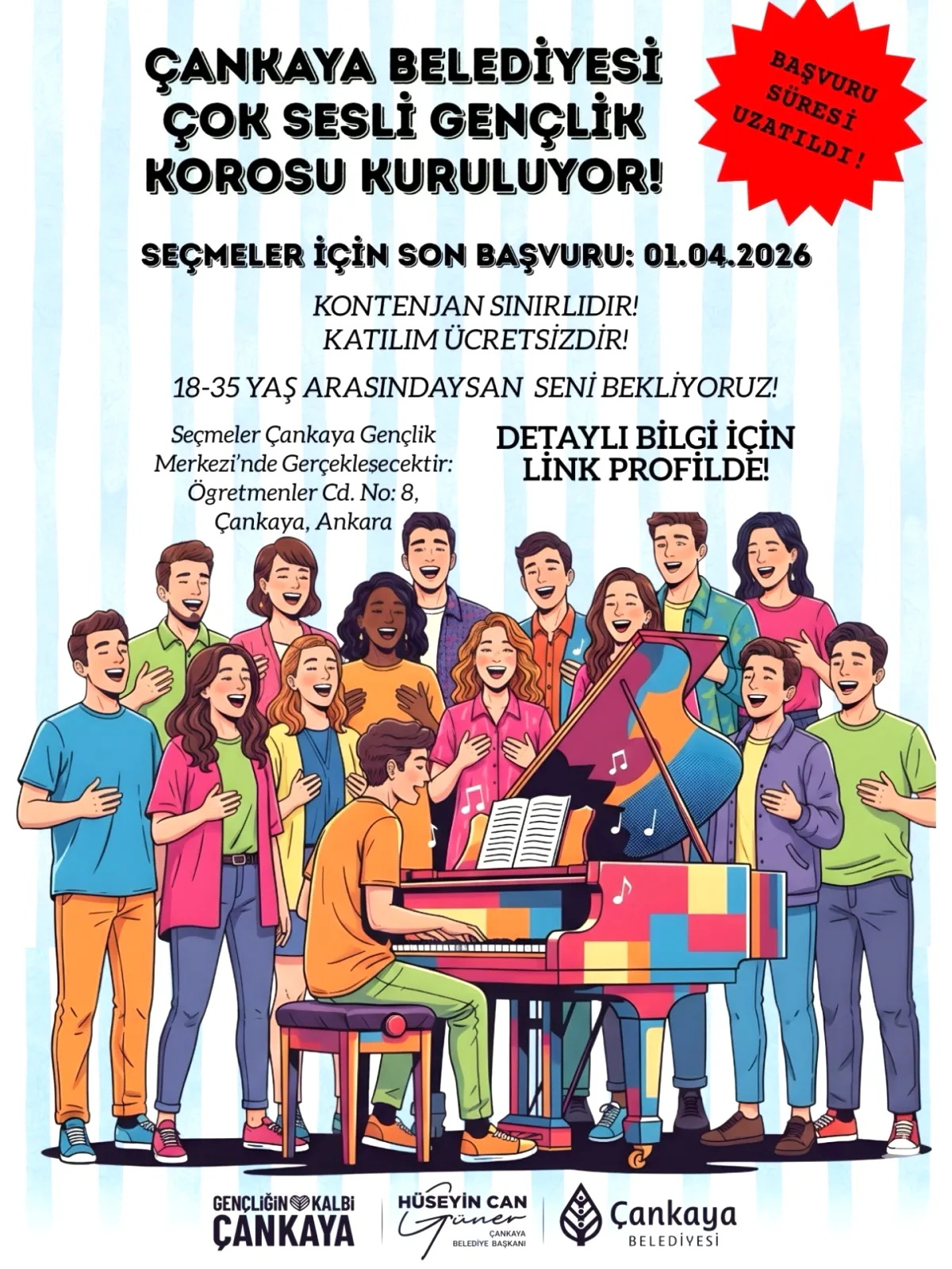 Çankaya'da Gençler İçin Müzik Fırsatı Çankaya'da Gençler İçin Müzik Fırsatı
