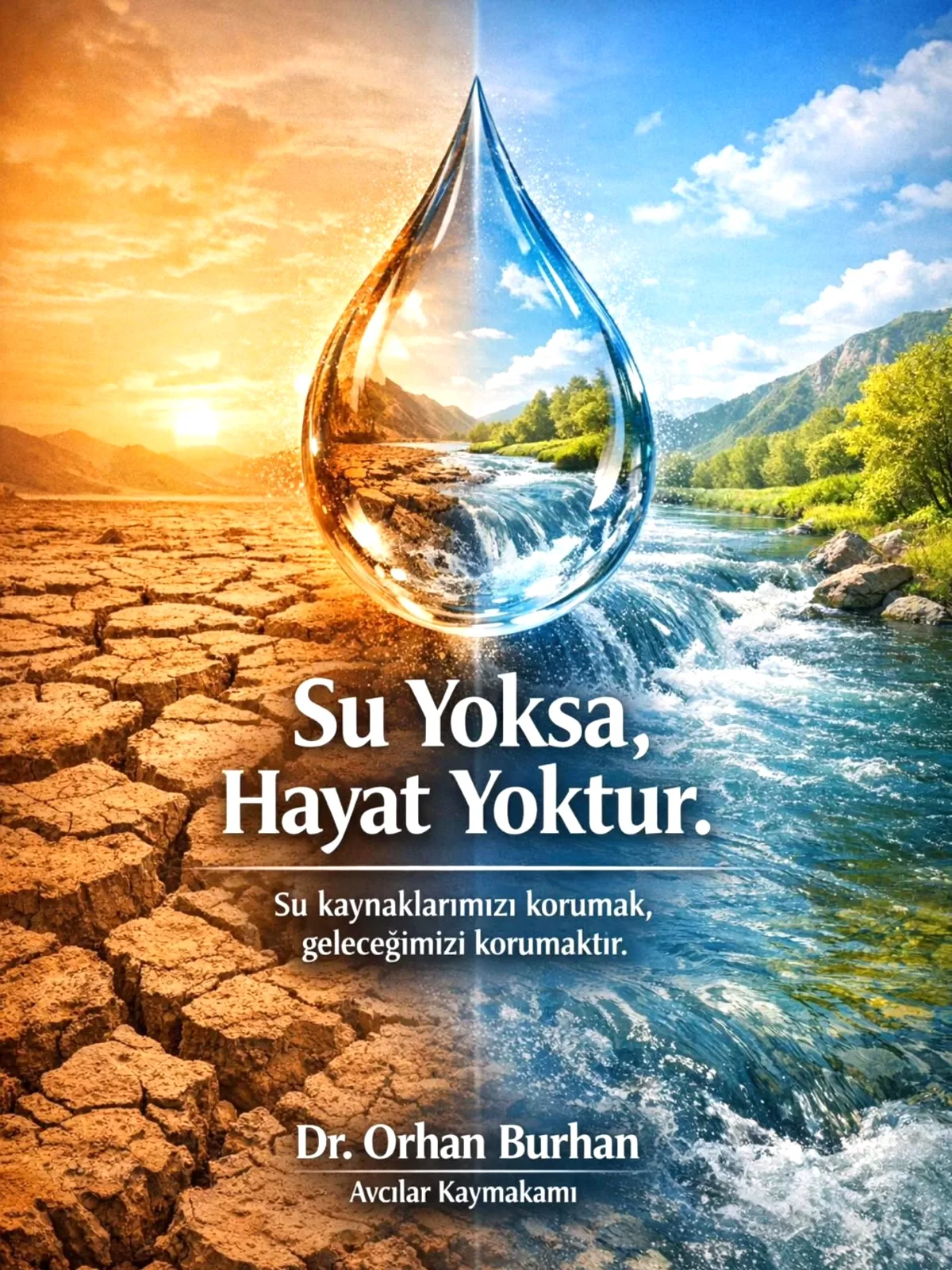Avcılar Kaymakamlığı'ndan Dünya Su Günü'nde Anlamlı Mesaj Avcılar Kaymakamlığı'ndan Dünya Su Günü'nde Anlamlı Mesaj