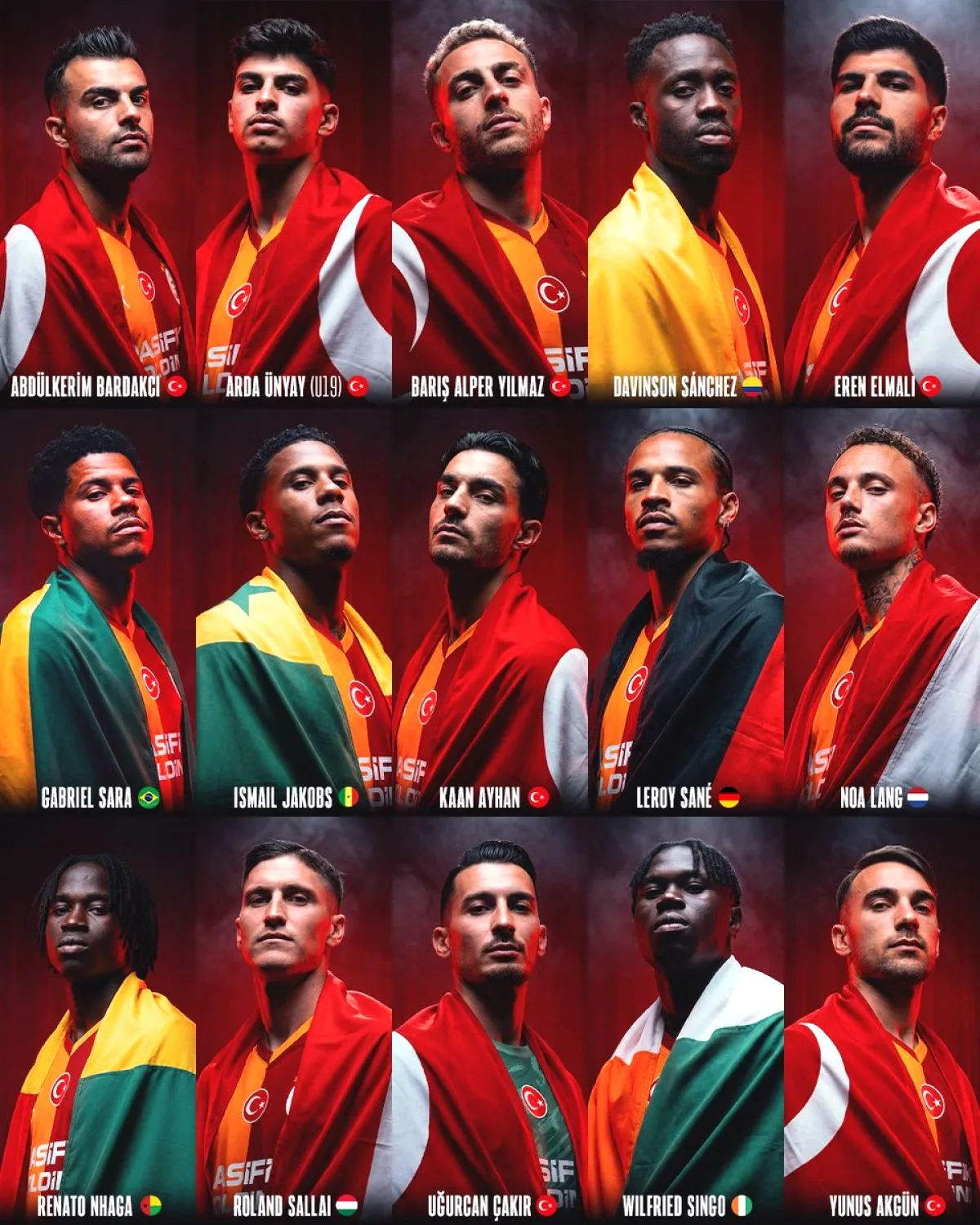 Galatasaray'dan Milli Takım Futbolcularına Mesaj Galatasaray'dan Milli Takım Futbolcularına Mesaj
