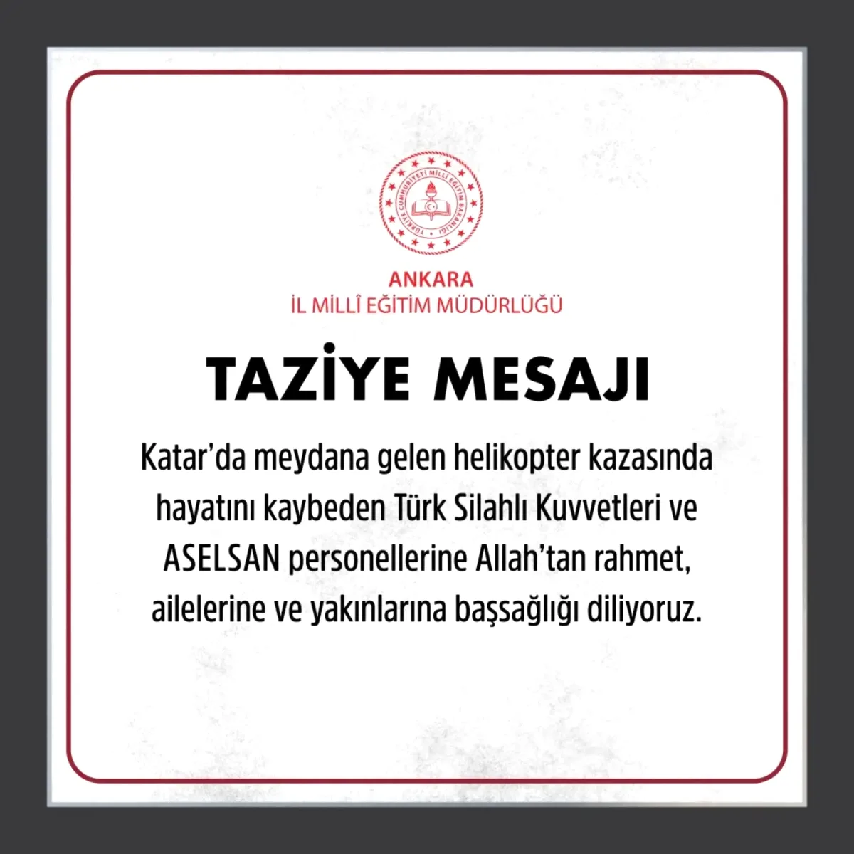 Katar'daki Helikopter Kazasında Türk Personel Hayatını Kaybetti Katar'daki Helikopter Kazasında Türk Personel Hayatını Kaybetti