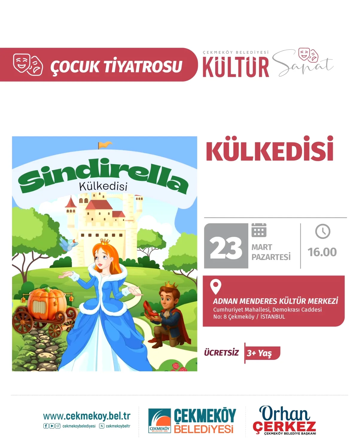 Çekmeköy'de Çocuklar İçin Peri Masalı Sahnelenecek Çekmeköy'de Çocuklar İçin Peri Masalı Sahnelenecek