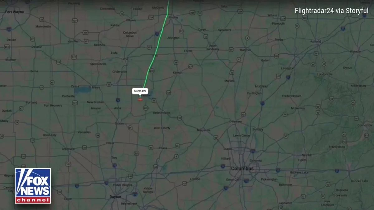 Ohio'da Bir Pilotun Gökyüzünden Mesajı Ohio'da Bir Pilotun Gökyüzünden Mesajı